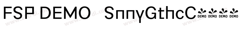 FSP DEMO   SnnyGthcC字体转换